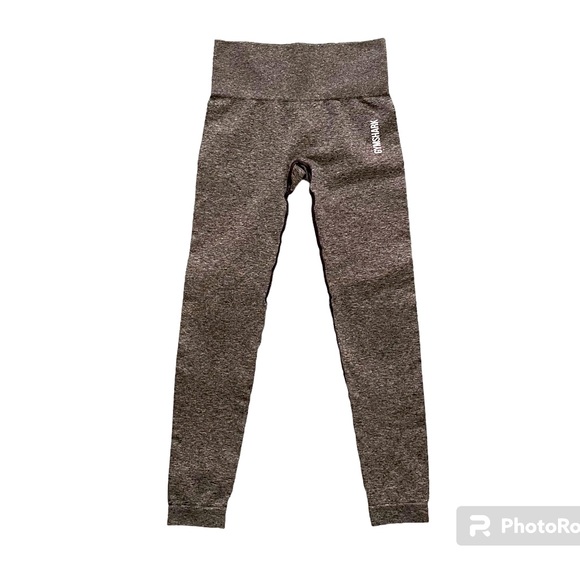 Gymshark Leggings Seamless Like New Body Contouring High Waist Grey XS - Picture 1 of 7